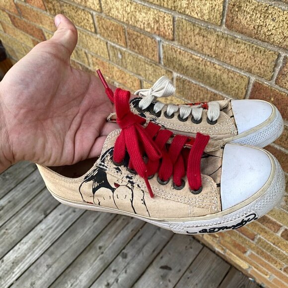 Vintage Ed Hardy Canvas Shoes Size 6 Womens - Picture 2 of 10